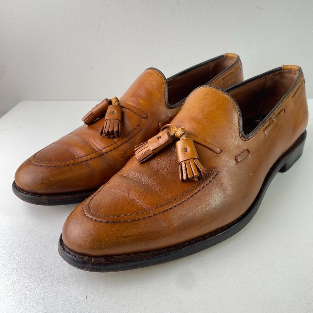 Allen Edmonds Men's 10.5 Grayson Tassel Loafer - Tan